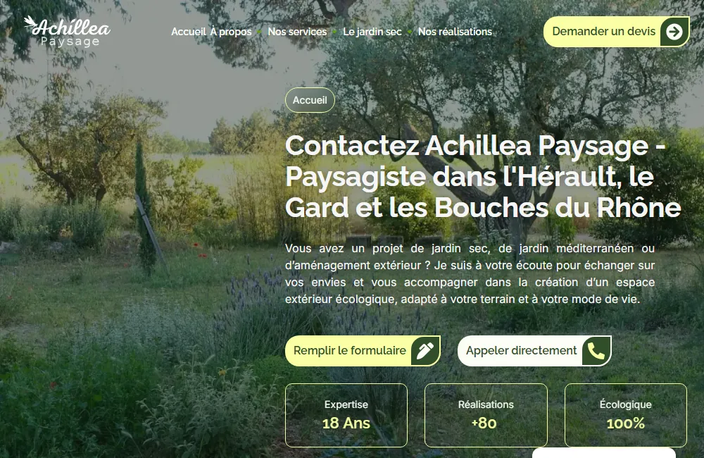 Capture : Achillea Paysage · Contact