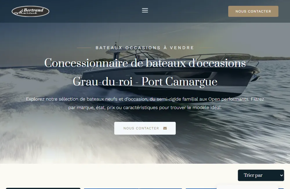 Capture : Bertrand Marine · Bateaux occasions