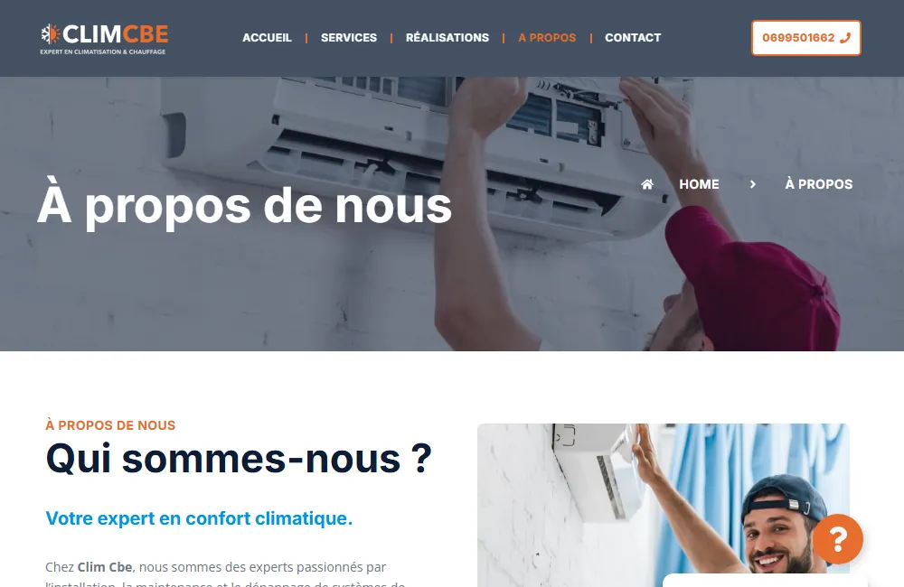 Capture : Clim CBE · A propos