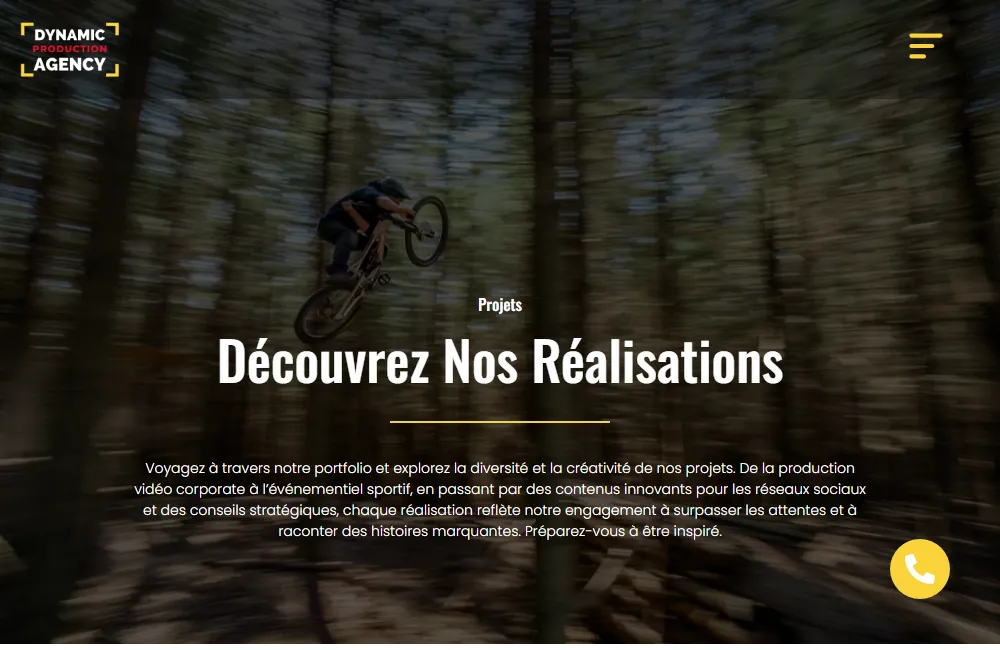 Capture : Dynamic Production · Projets