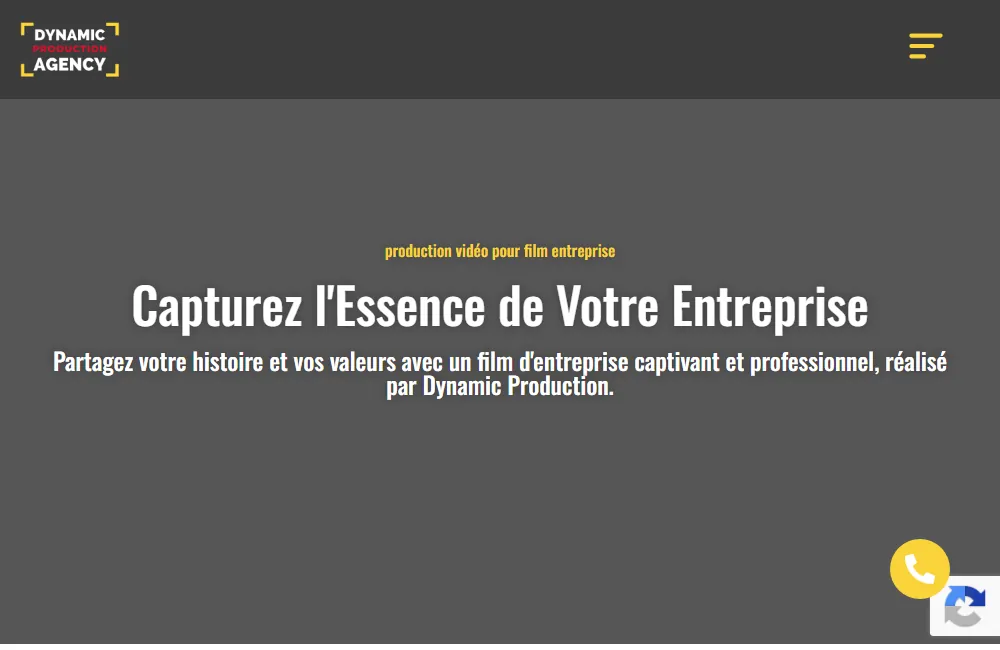 Capture : Dynamic Production · Film d'entreprise