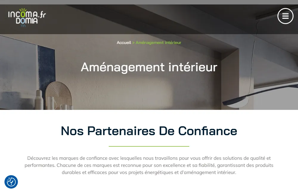 Capture : Incoma Domia · Aménagement intérieur