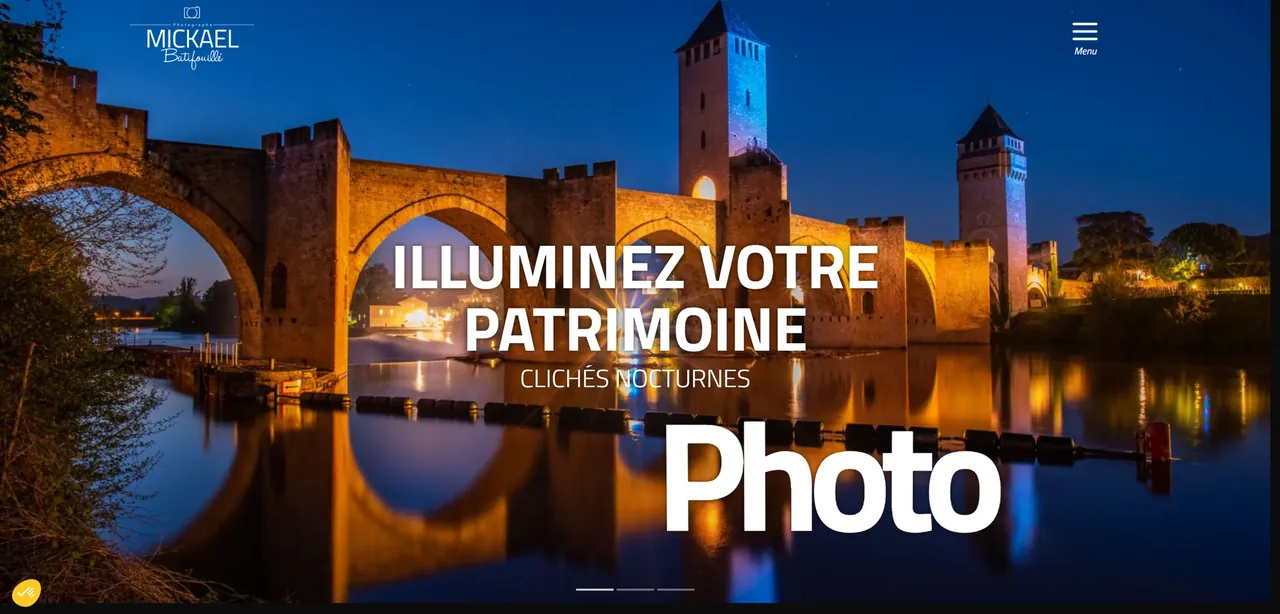 Capture ordinateur du site Mickaël Batifouille