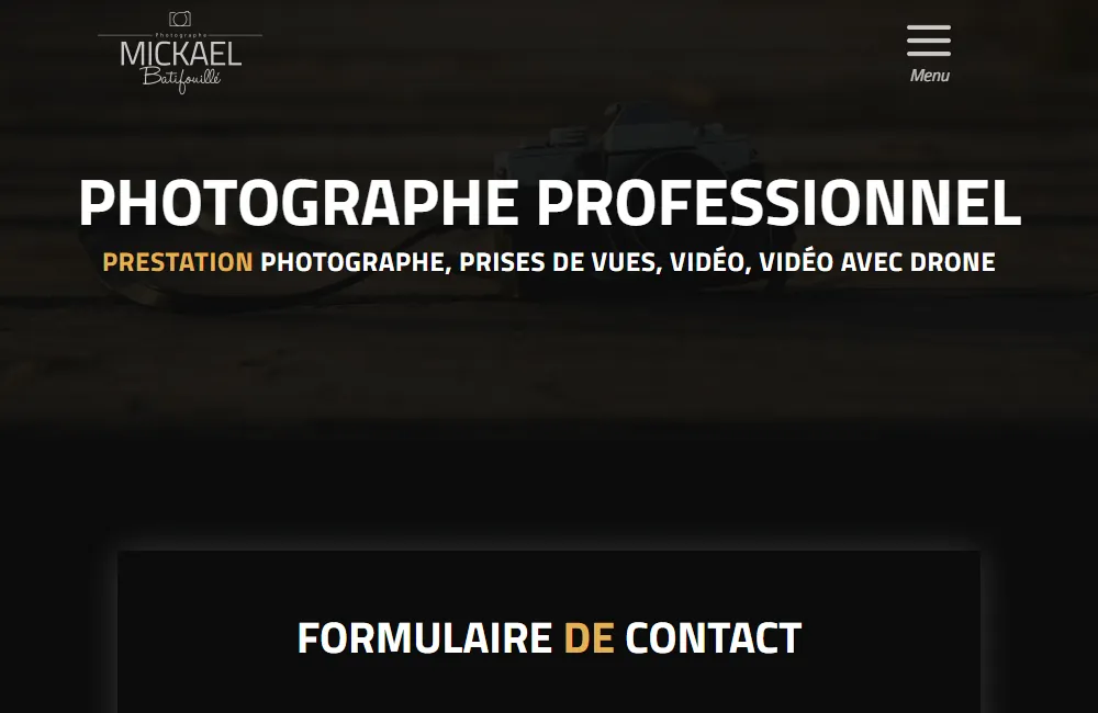 Capture : Mickaël Batifouille · Page contact