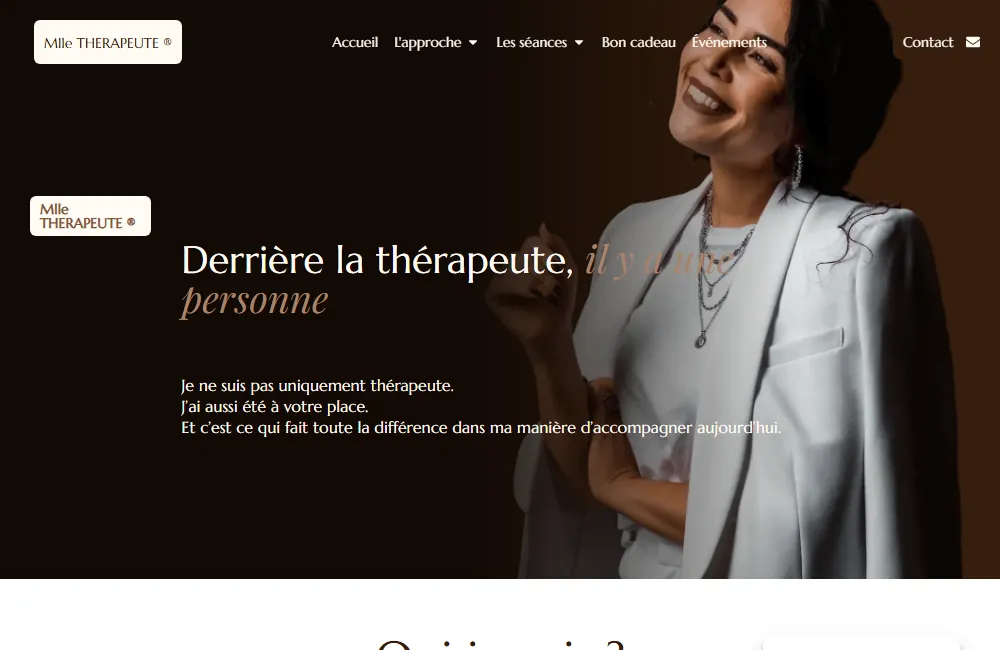 La praticienne de Mlle Thérapeute