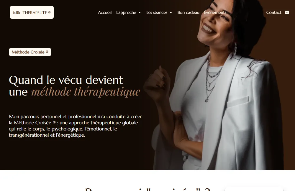 Capture : Mlle Thérapeute · Méthode Croisée