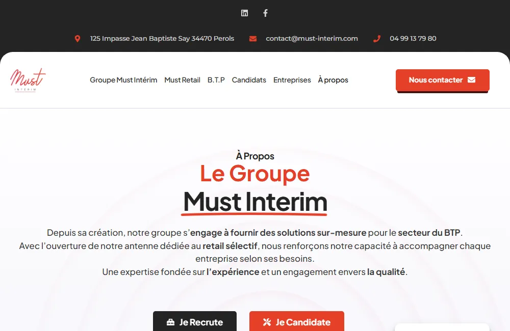 Capture : Must Interim · À propos