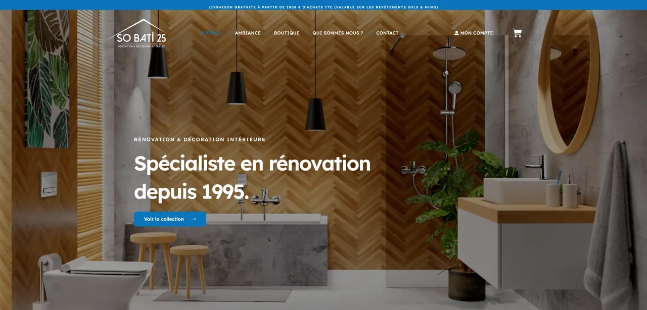 Capture ordinateur du site Sobati 25