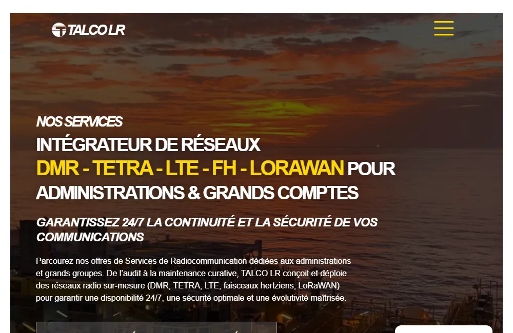 Capture : TALCO LR · Services radio